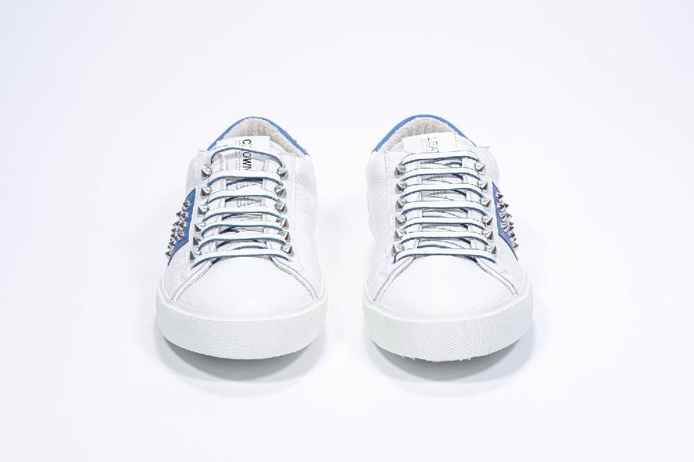 Leather Crown STUDLIGHT | Bianco e blu - BASSE - Uomo Vendita