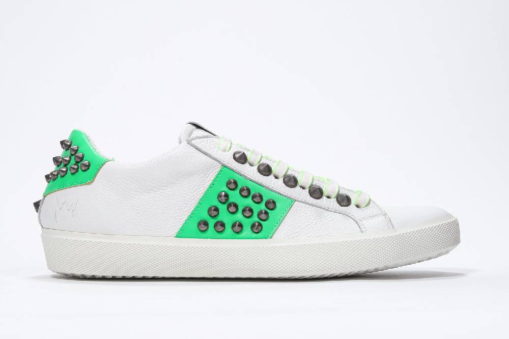 Leather Crown STUDLIGHT | Verde neon - BASSE - Uomo Spedizione Gratuita