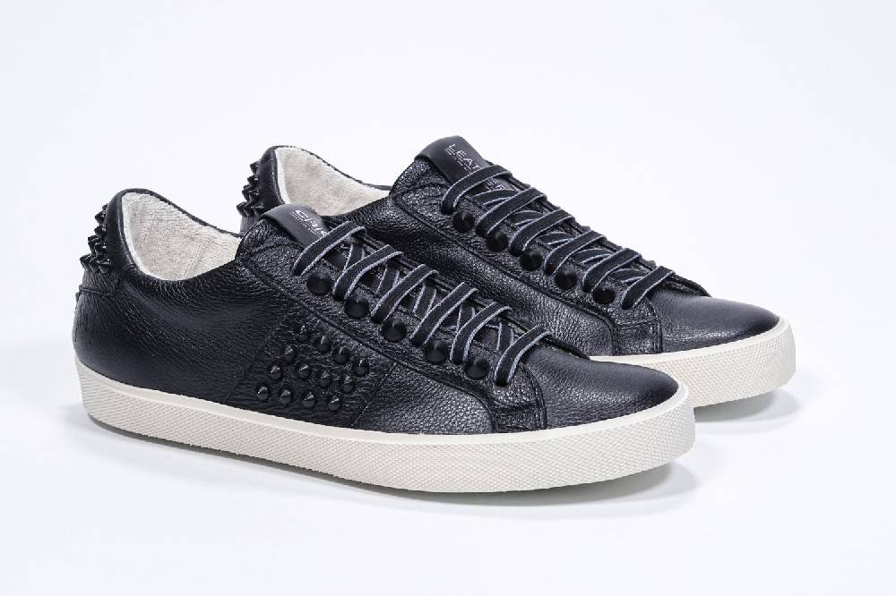 Leather Crown STUDLIGHT | Tutto nero - BASSE - Uomo Consegna Veloce