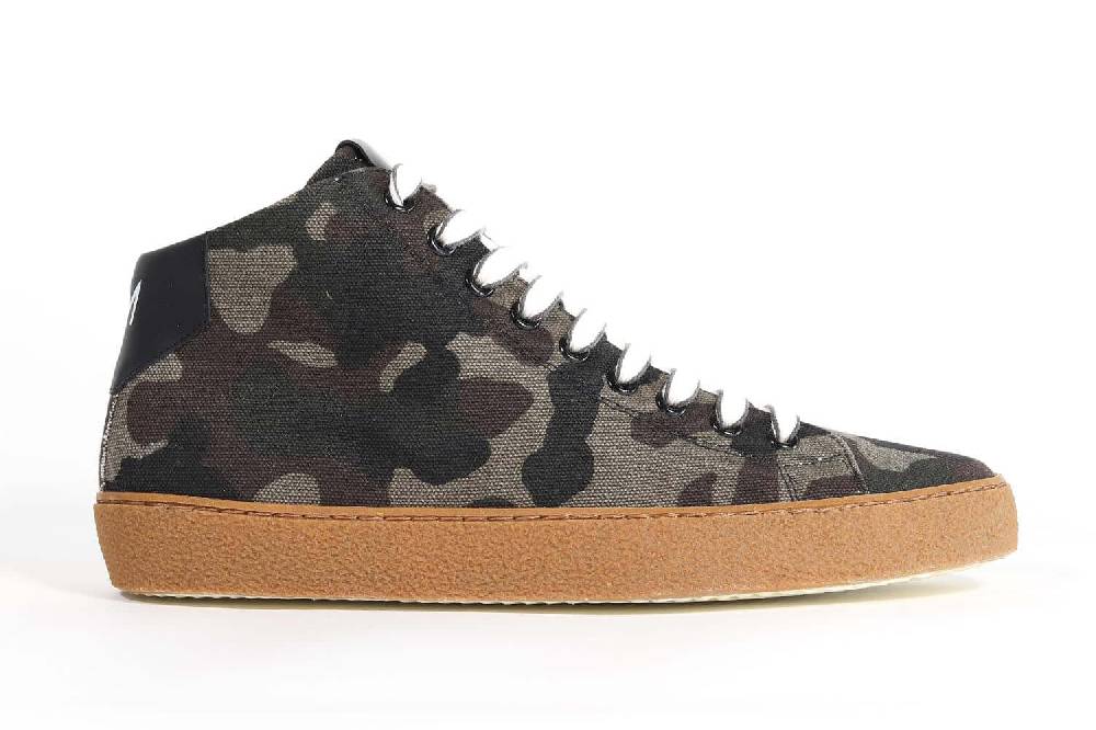 Leather Crown EARTH | Tela mimetica - Mid Top - Uomo Shopping Online