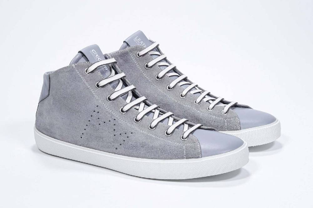 Leather Crown EARTH | Grigio Chiaro - Alte - Uomo Novità