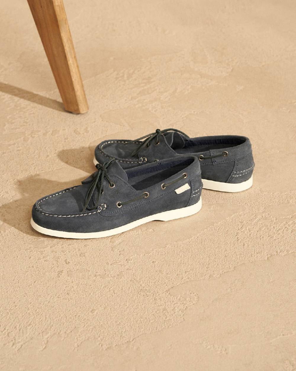 Manebí Suede Boat-Shoes - Hamptons Patriot Blue Promozione Limitata
