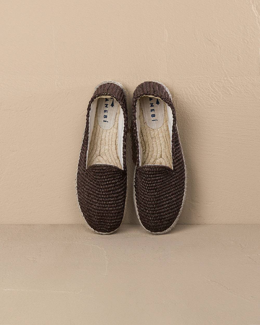 Manebí Raffia Espadrilles - Cocoa Presa