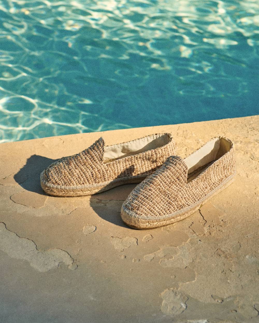Manebí Raw Woven Silk \u0026 Cotton Espadrilles - Yucatán Natural Offerta