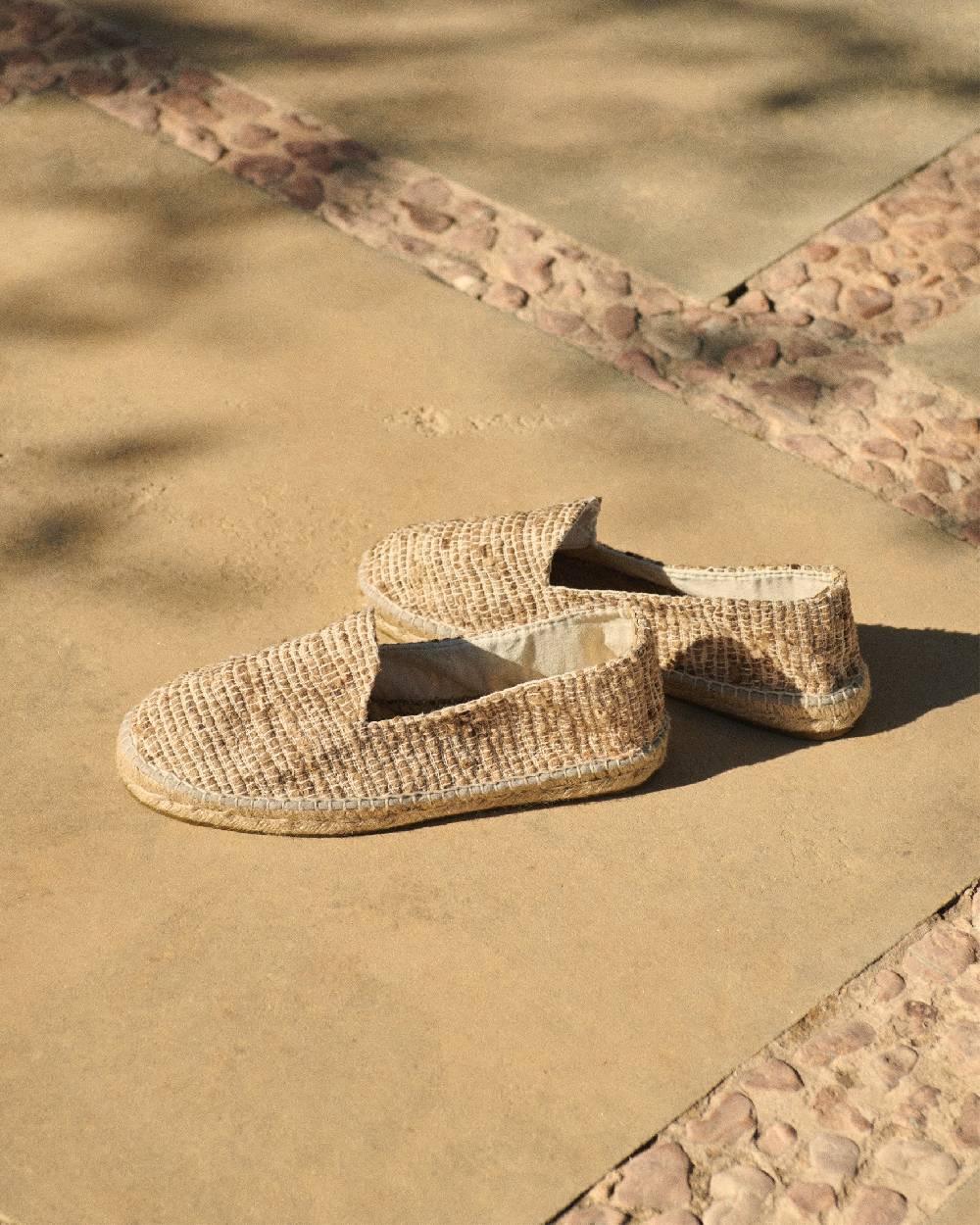 Manebí Raw Woven Silk \u0026 Cotton Espadrilles - Yucatán Natural Offerta