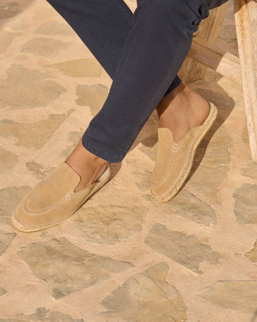 Manebí Mocassini Sabot Traveler - Hamptons - Washed Beige Negozio