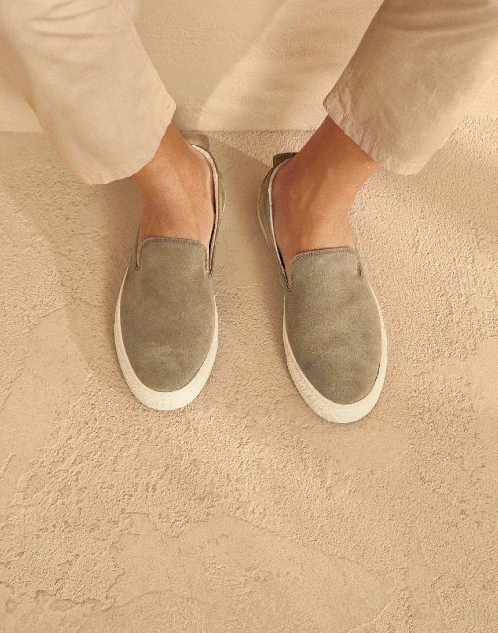 Manebí Slip-On in pelle scamosciata - Hamptons - Forest 2025