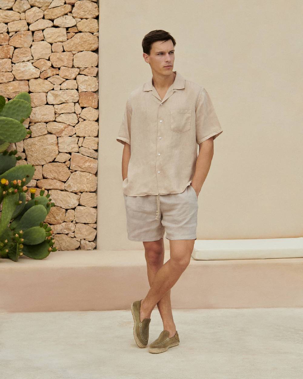 Manebí Mocassini Traveler Espadrillas in pelle scamosciata- Hamptons - Forest Qualità