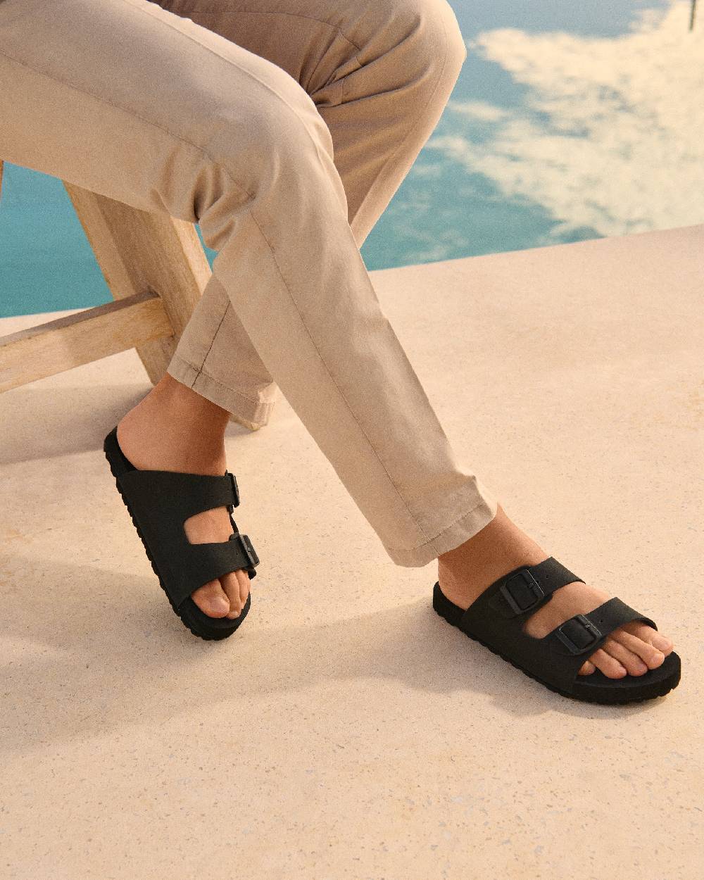 Manebí Eva Swim Sandals - Honolulu Black Negozi Online