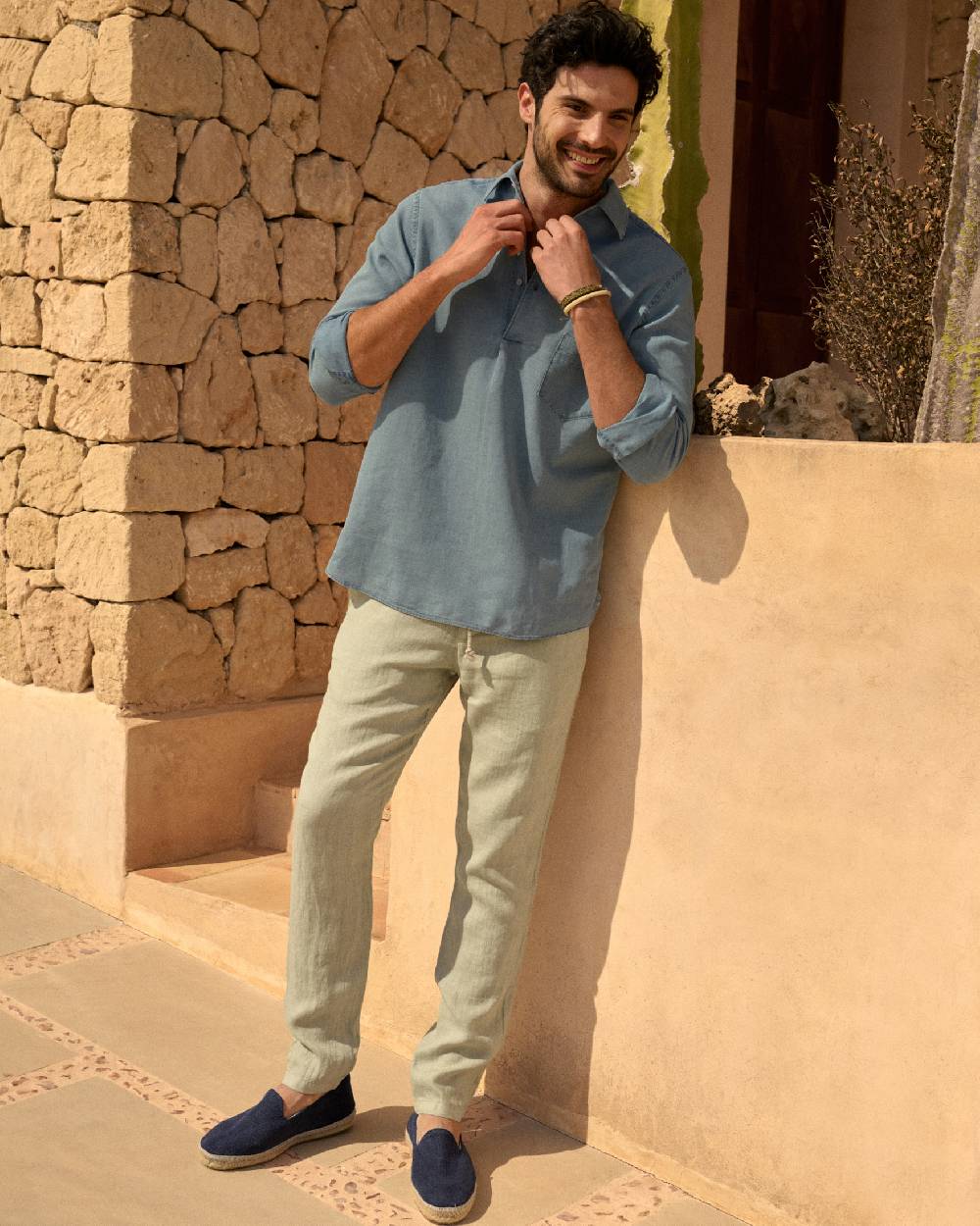 Manebí Lenim: Linen Denim|Nassau Polo Shirt Promozione Limitata