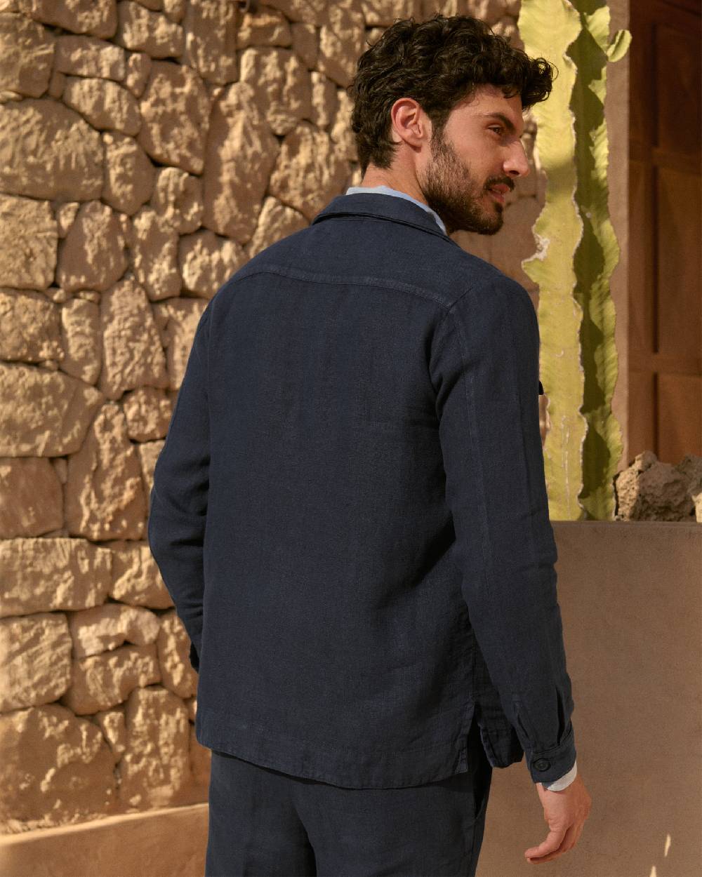Manebí Irish Linen Savana Jacket - Night Blue Affare Del Giorno