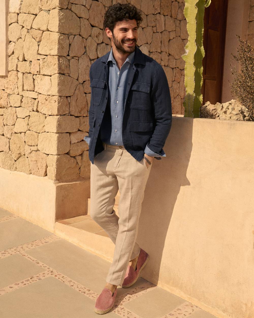 Manebí Irish Linen Savana Jacket - Night Blue Affare Del Giorno