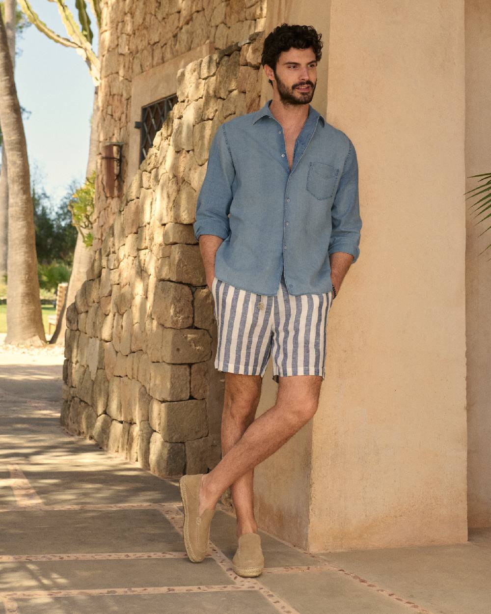 Manebí Lenim: Linen Denim|Panama Shirt Vendita Economica