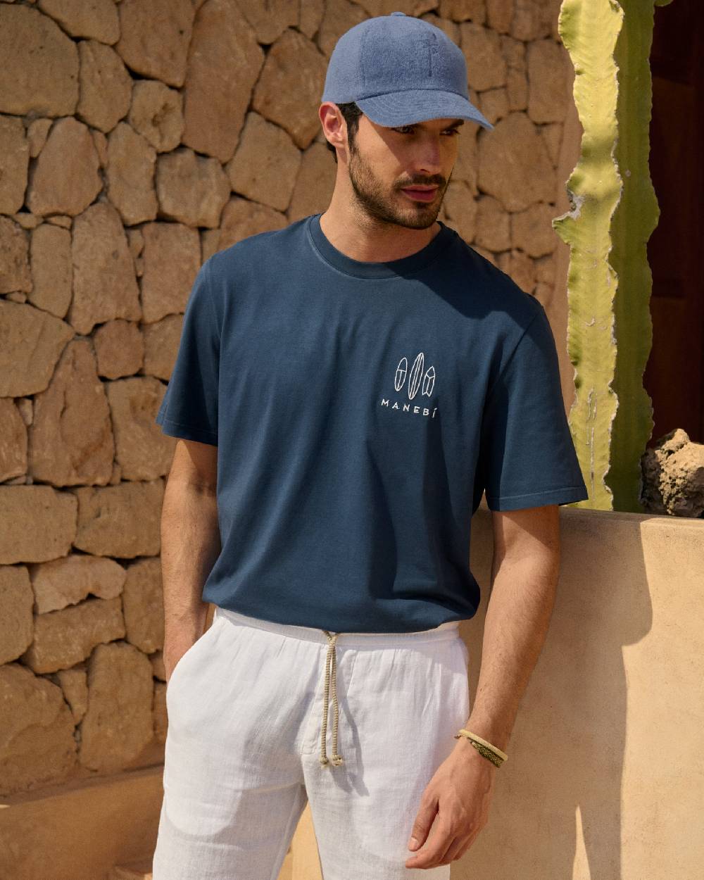 Manebí Organic Terry Cotton Lucca Cap - Petrole Liquidazione