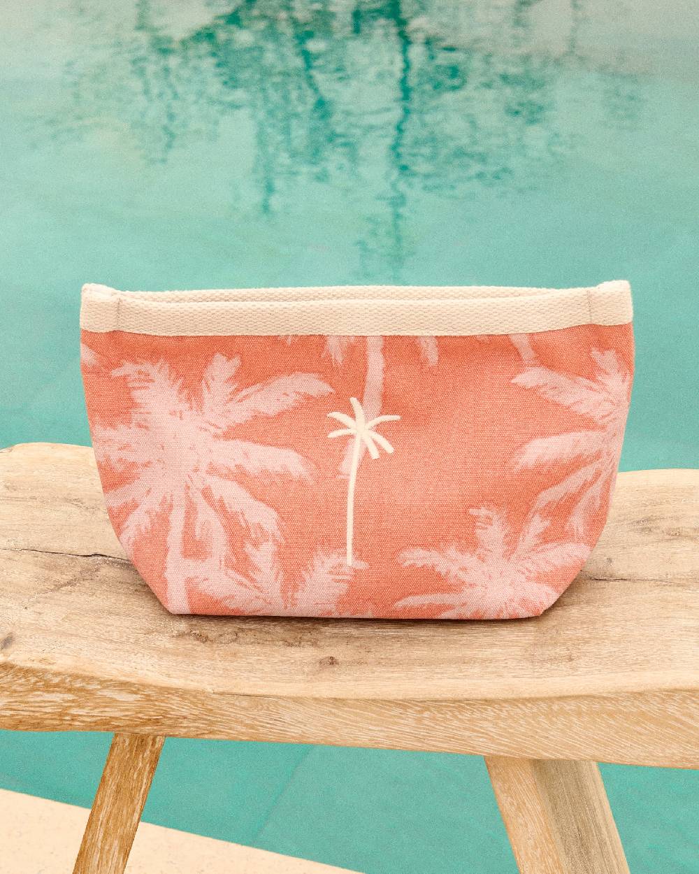 Manebí Canvas Tender2Tote - Sunbaked \u0026 Cream Pink Maxi Palm Super Saving Price