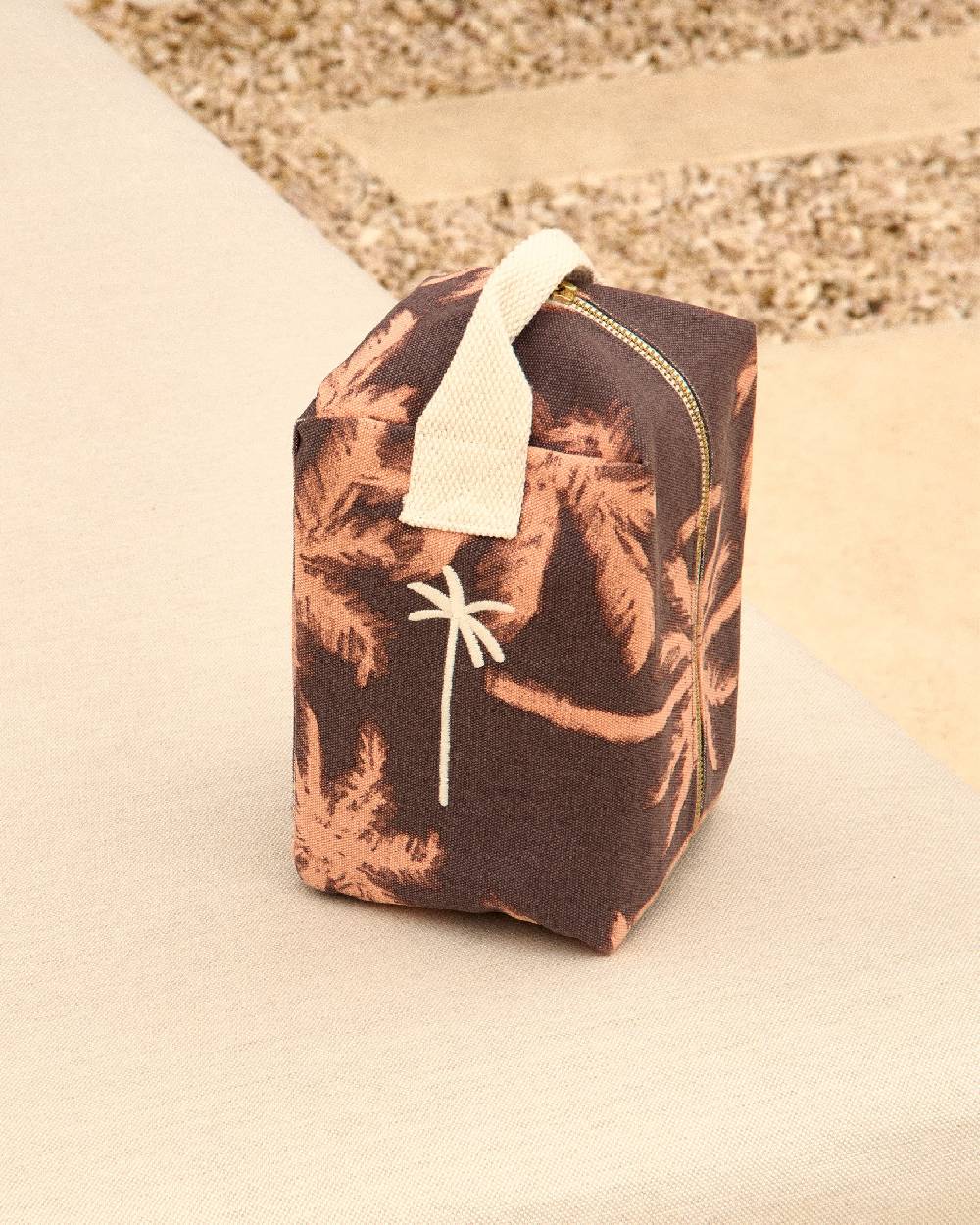 Manebí Canvas Large Beauty - Cocoa \u0026 Orange Rust Maxi Palm Offerta settimanale