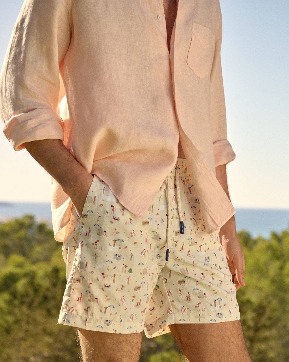 Manebí Printed Swim Shorts - Kids At The Beach Only for today