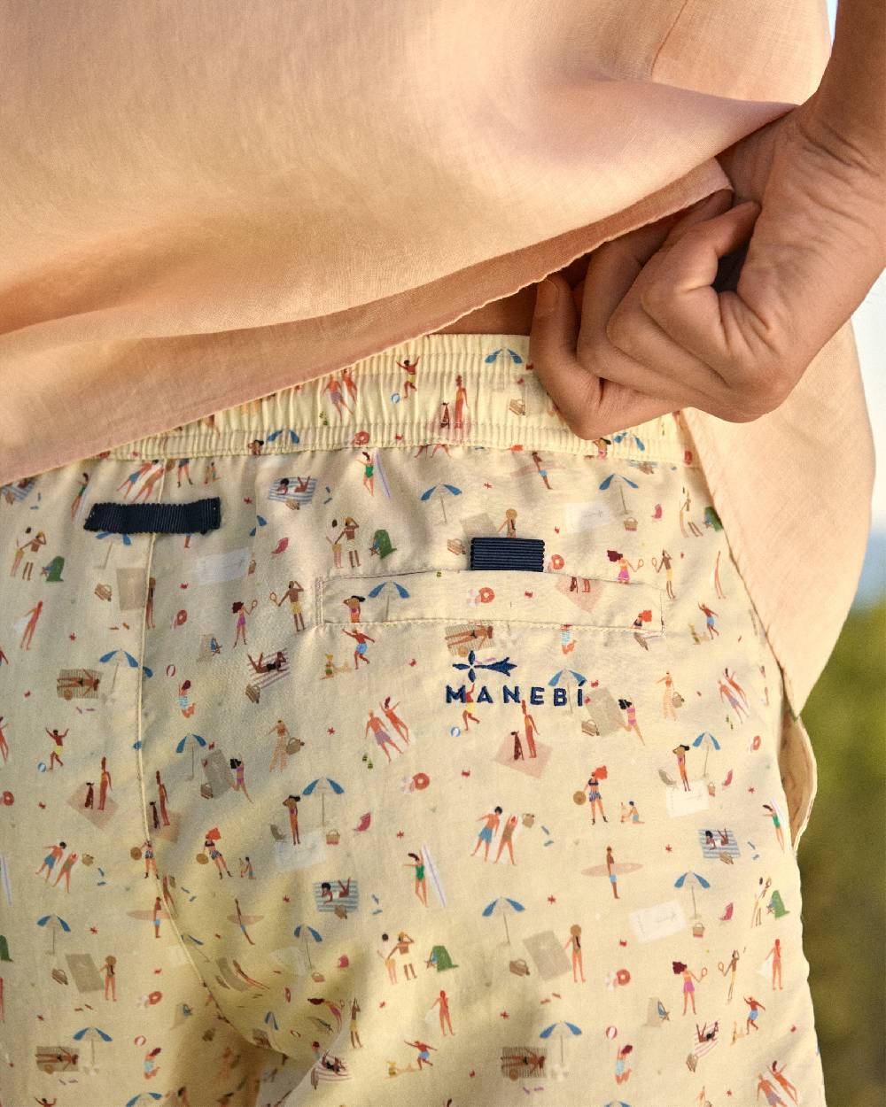 Manebí Printed Swim Shorts - Kids At The Beach Only for today