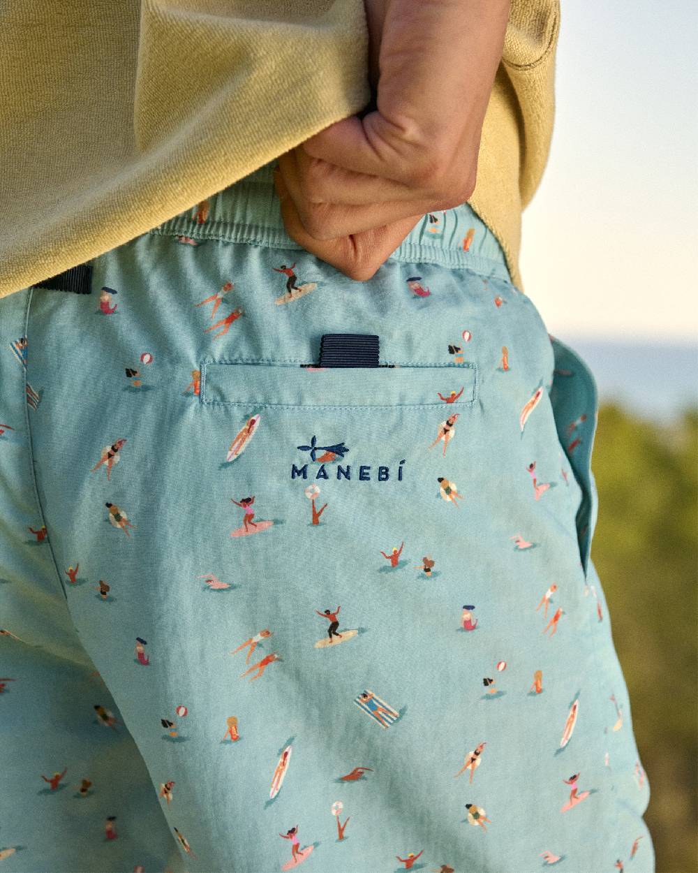 Manebí Printed Swim Shorts - Kids In The Sea Offerta speciale della fabbrica