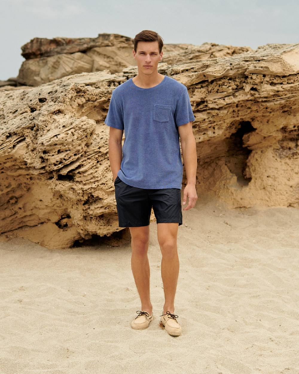 Manebí Solid Color Swim Shorts - Recycled Ultra Light Night Blue Esporta salva