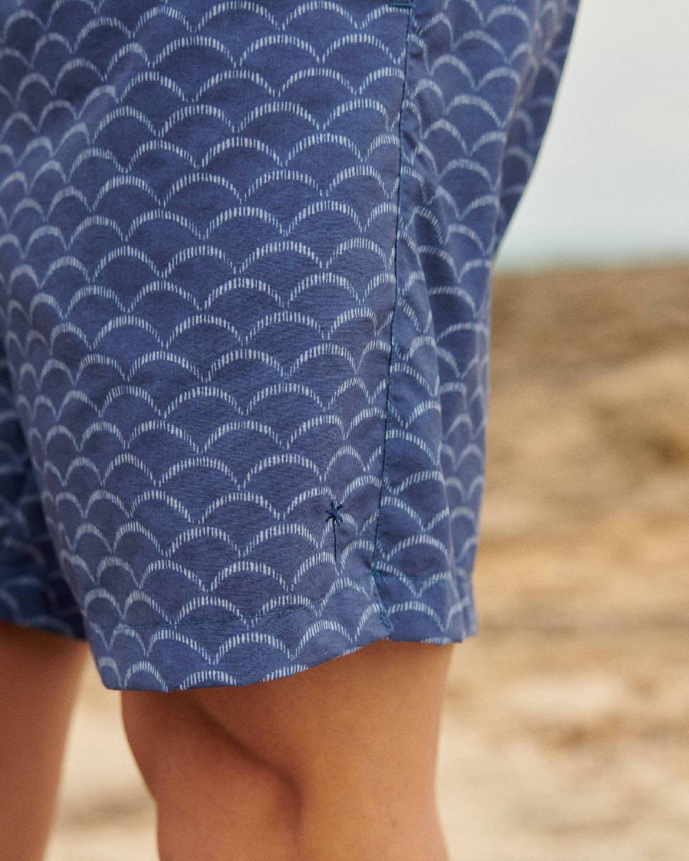 Manebí Sketched Waves Swim Shorts - Washed Print Navy Sketched Waves Duty-free
