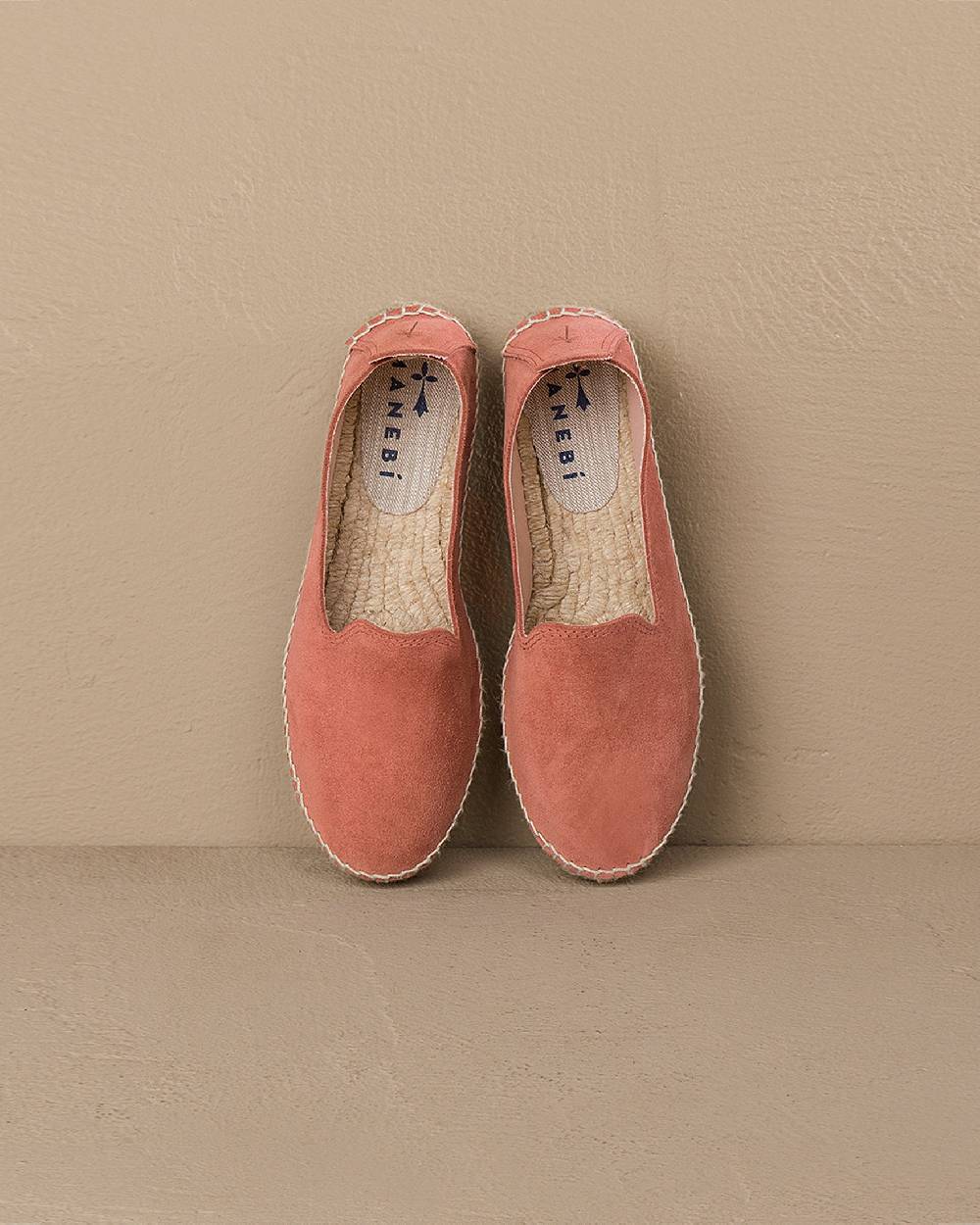 Manebí Suede Double Sole Espadrilles - Hamptons Terracotta Italia