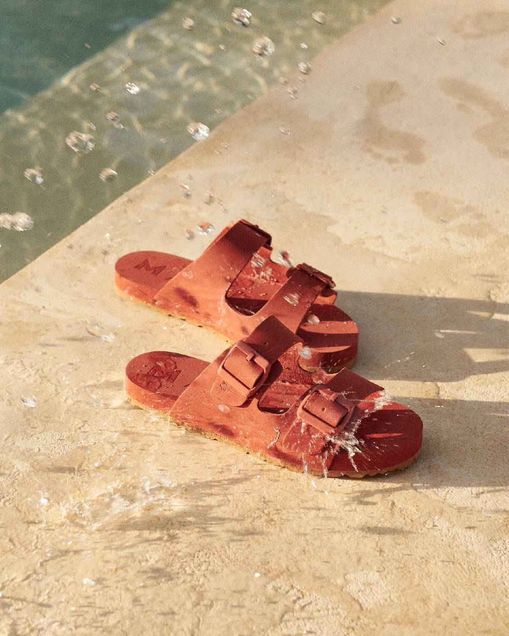 Manebí Eva Nordic|Swim Sandals - Terracotta In Linea