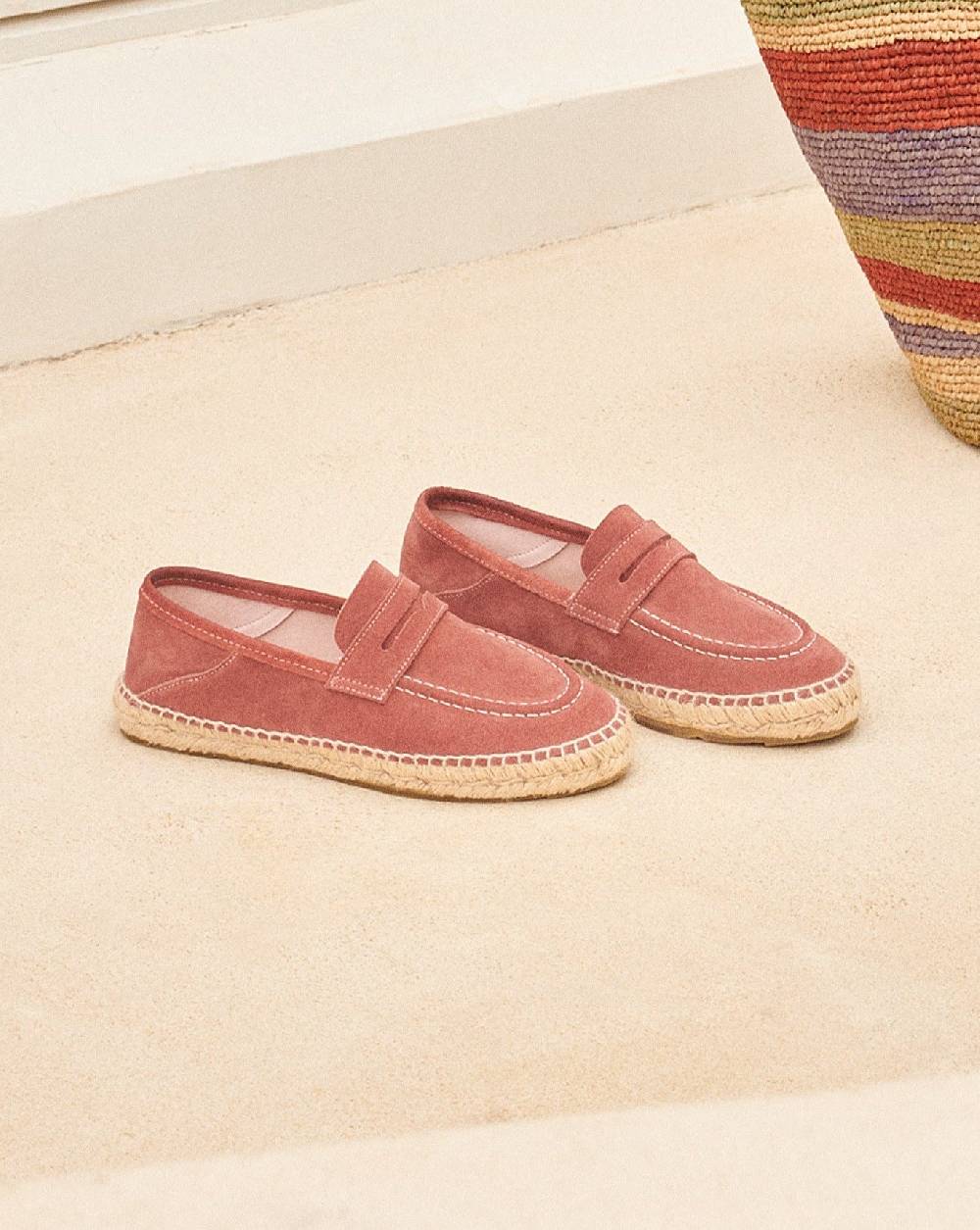 Manebí Suede Loafers Espadrilles - Hamptons Terracotta Nuovo