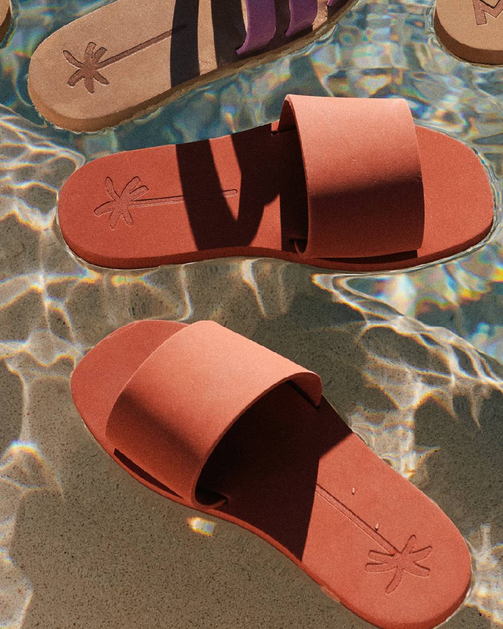 Manebí Eva Slide|Swim Sandals - Terracotta Promozione