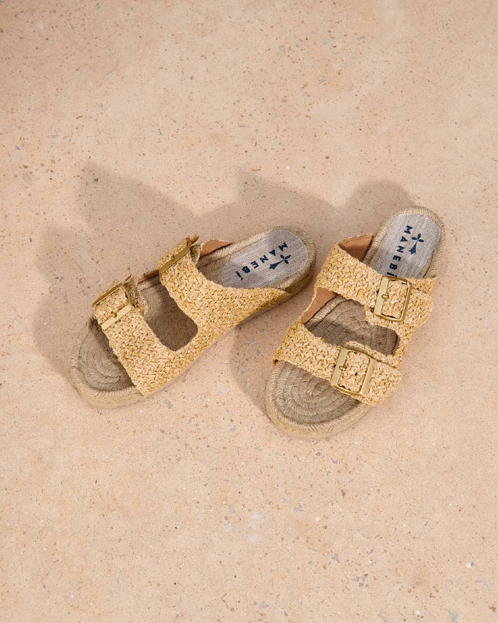 Manebí Raffia Nordic Sandals - Raffia Net Liquidazione