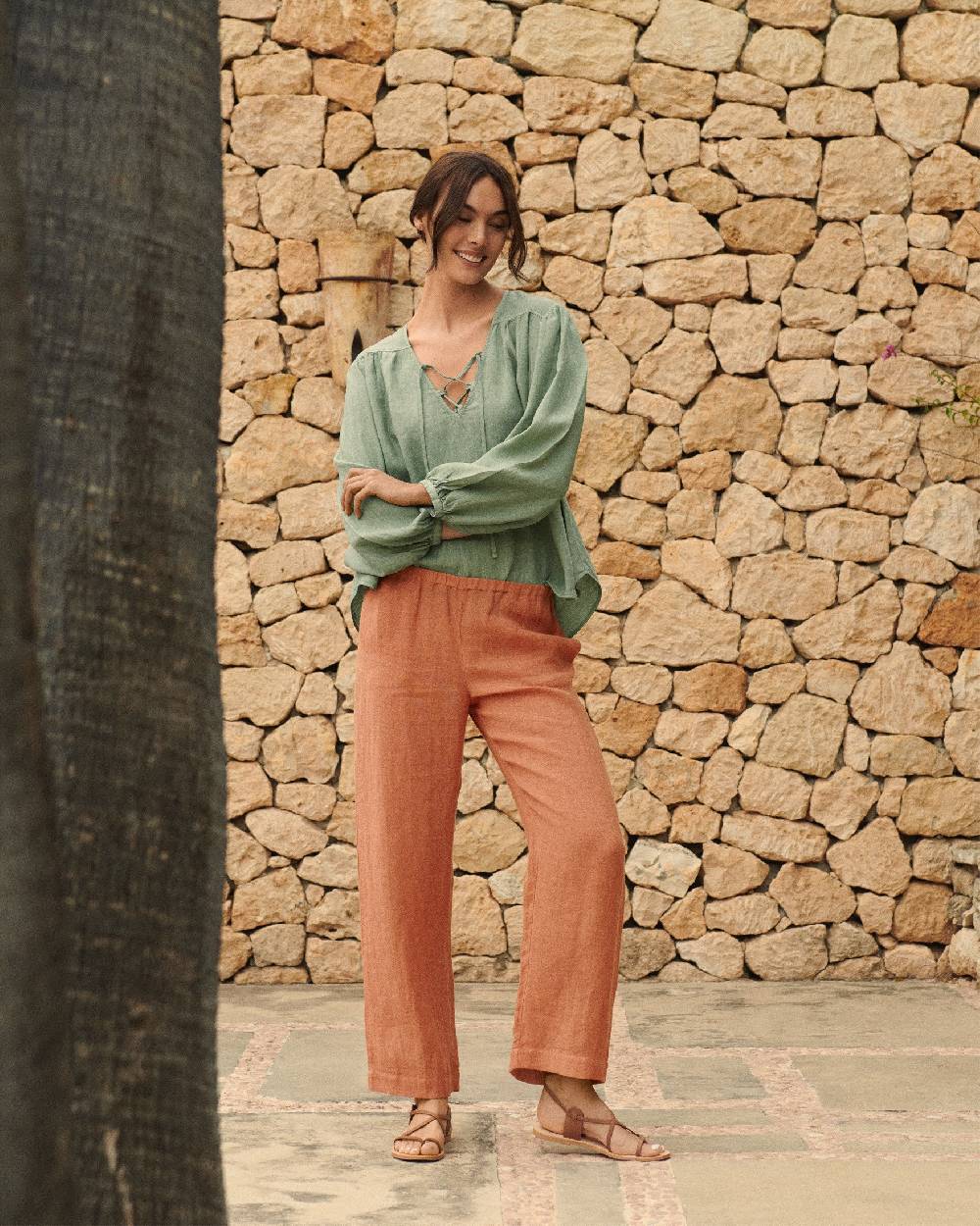 Manebí Linen Varadero Shirt - Mineral Green Rilascio limitato