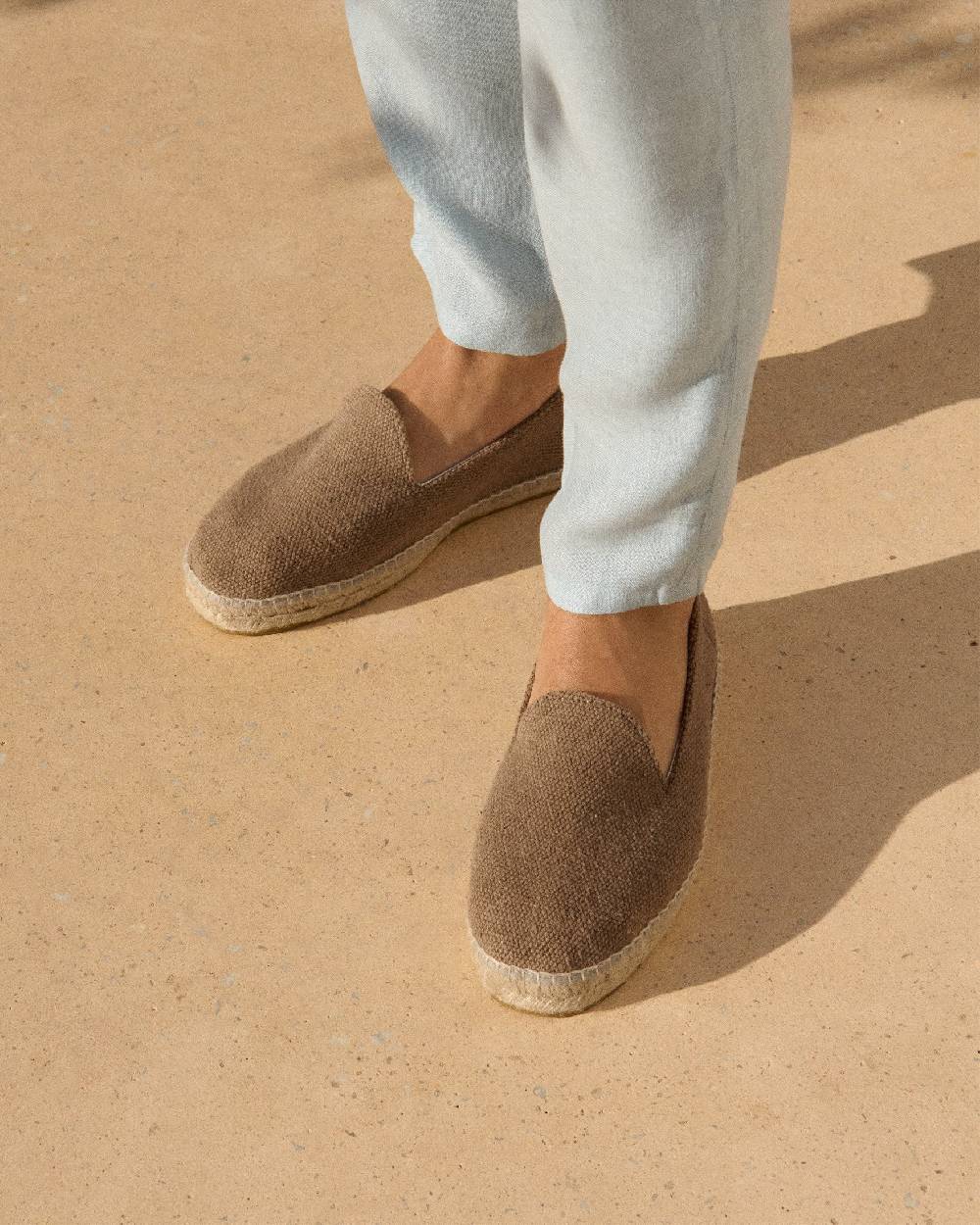 Manebí Coarse Woven Canvas Espadrilles - Vintage Taupe Soddisfazione Garantita