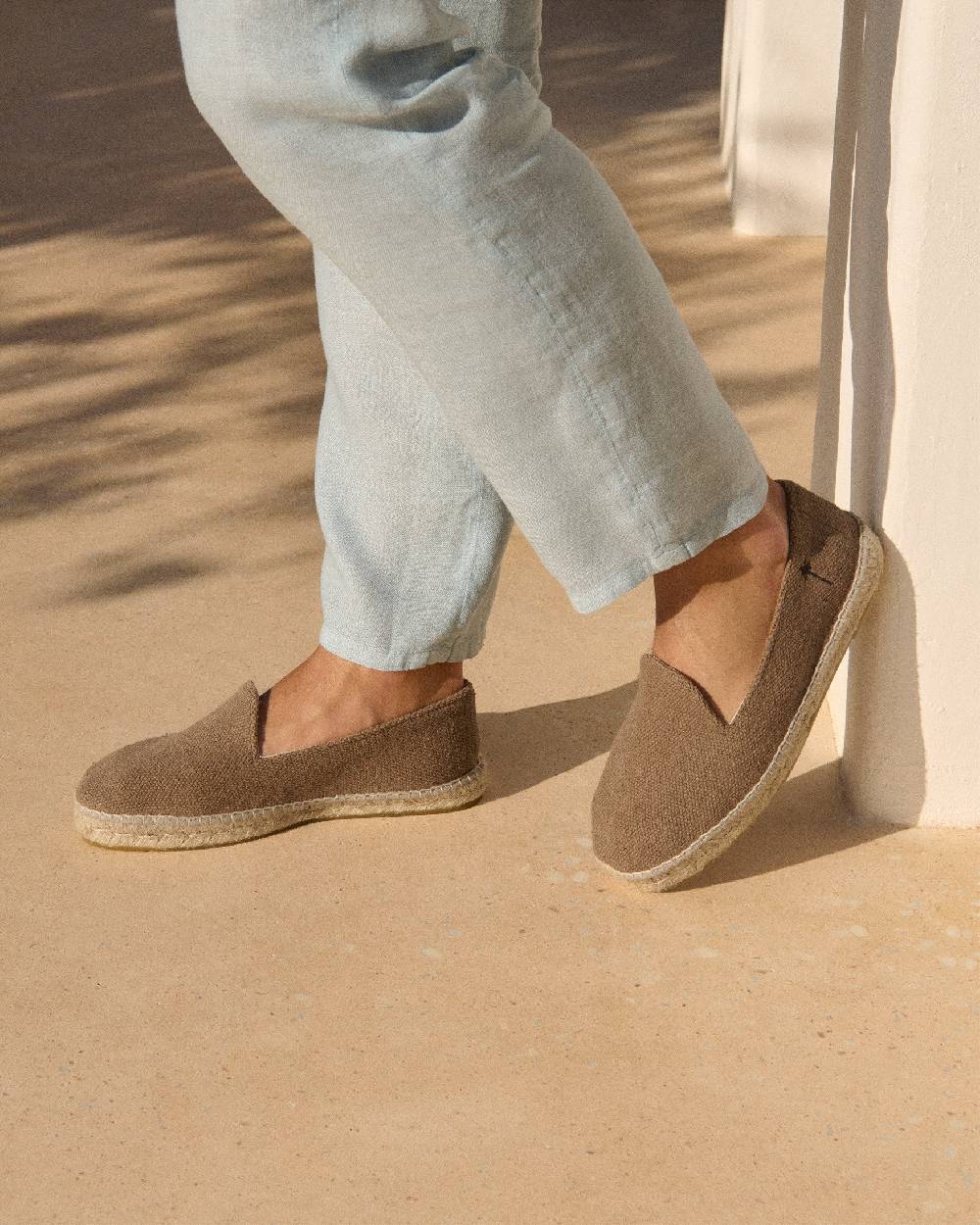 Manebí Coarse Woven Canvas Espadrilles - Vintage Taupe Soddisfazione Garantita