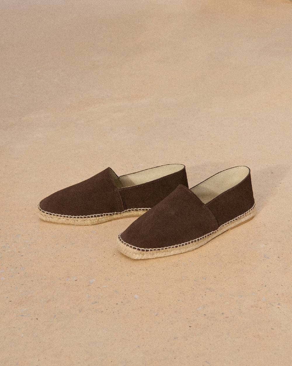 Manebí Suede Square Toe Espadrilles - Cocoa Acquista Ora