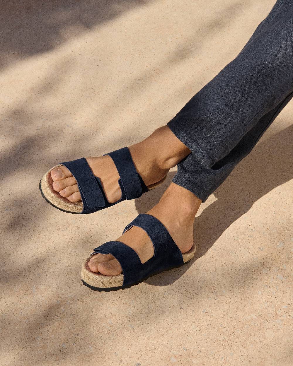 Manebí Suede Strap Nordic Sandals - Patriot Blue Promozione Limitata