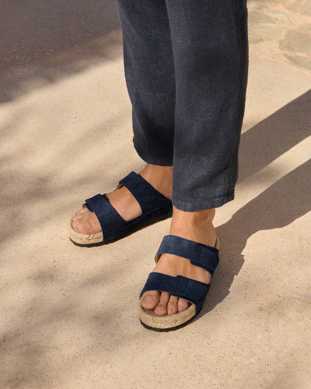 Manebí Suede Strap Nordic Sandals - Patriot Blue Promozione Limitata