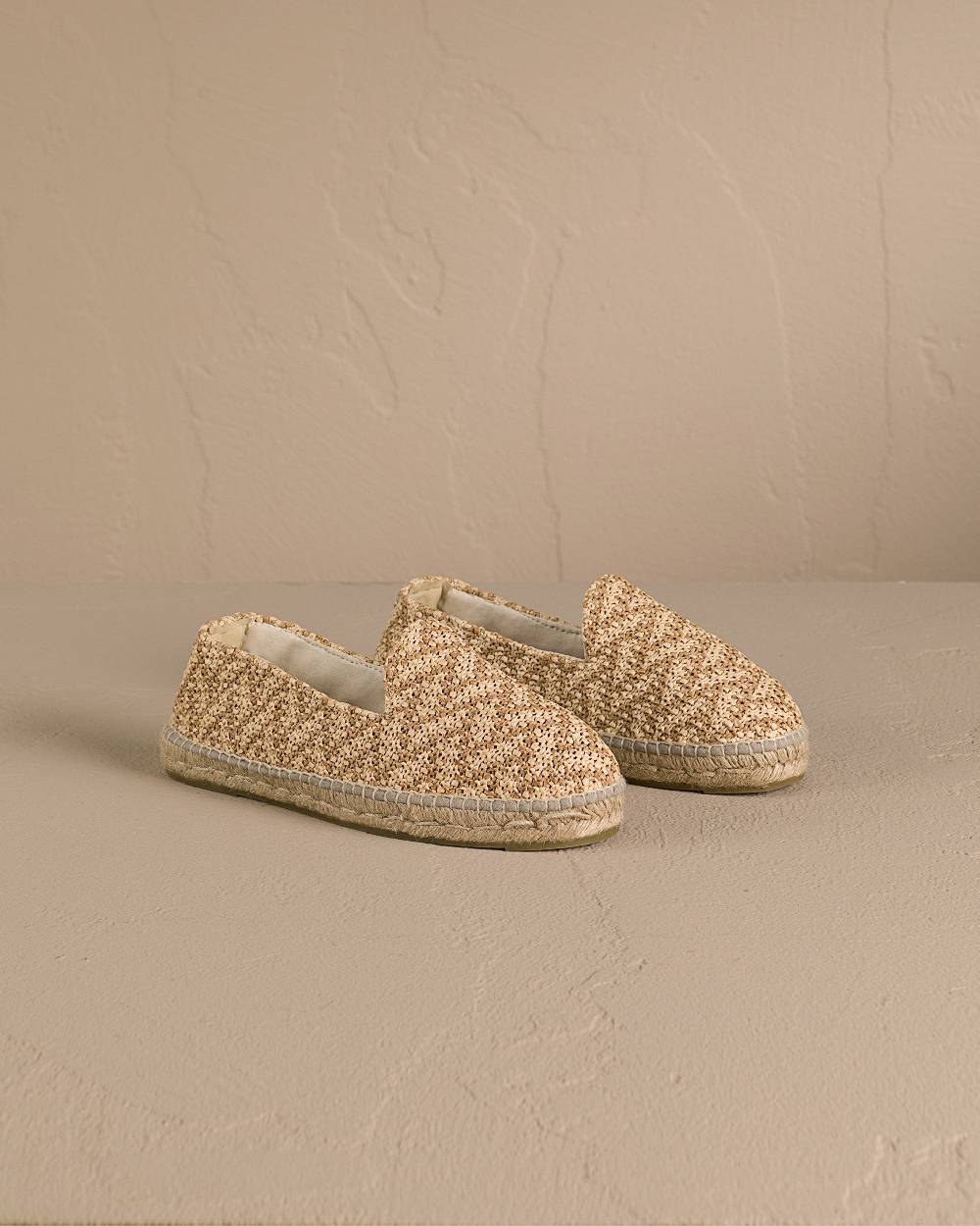 Manebí Raffia Zig Zag Espadrilles - Cream \u0026 Natural Prezzo Ridotto