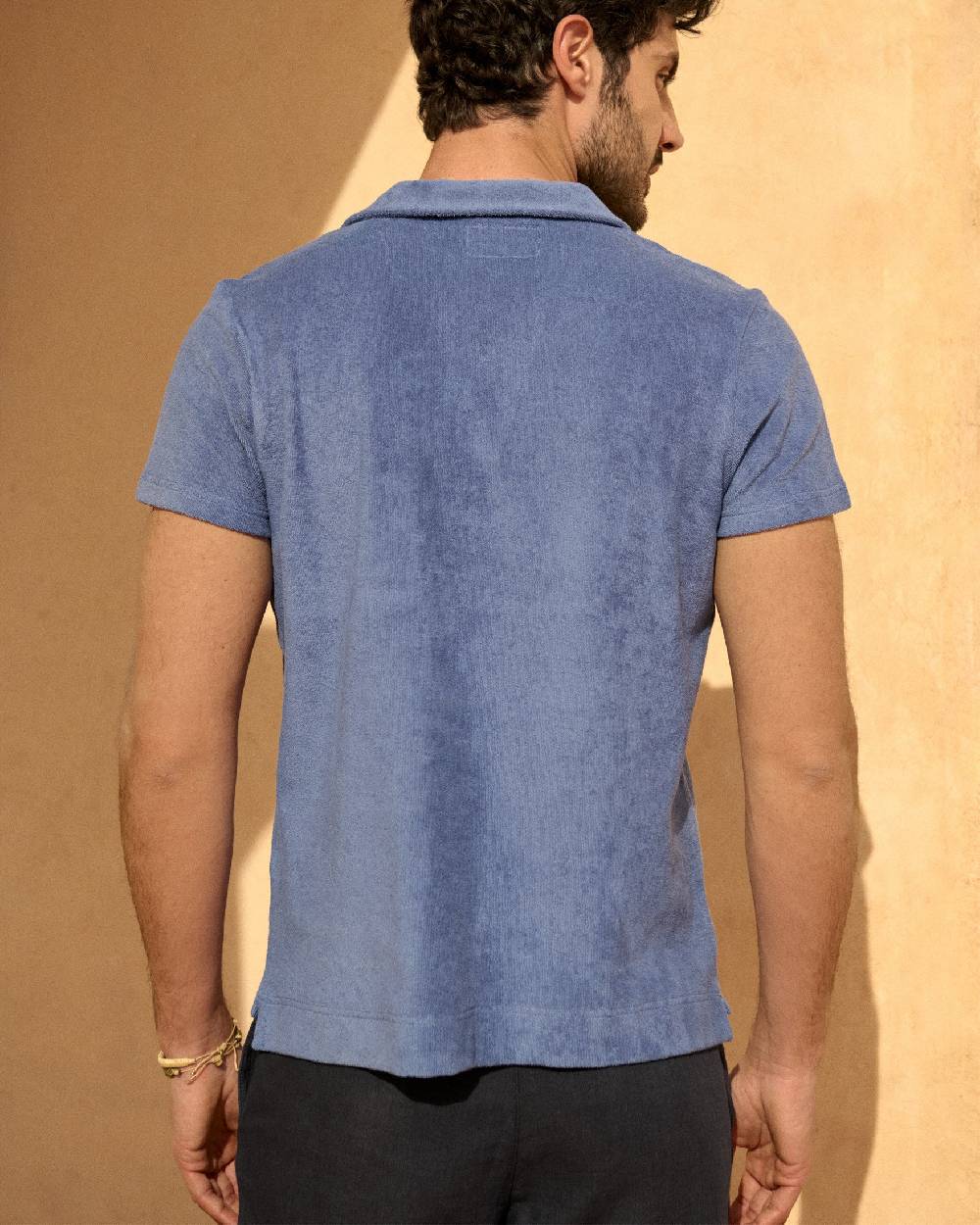 Manebí Organic Terry Cotton|Olive Polo Shirt - Short Sleeves Petrole Online