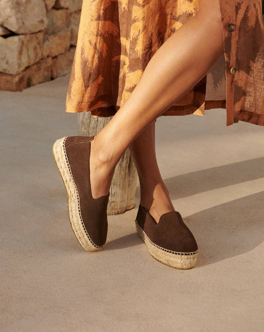 Manebí Suede Double Sole Espadrilles - Hamptons Cocoa Outlet