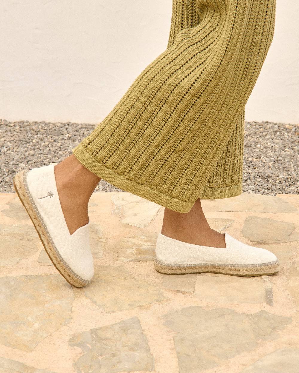 Manebí Espadrillas - La Havana - Bianche Saldi Di Fabbrica