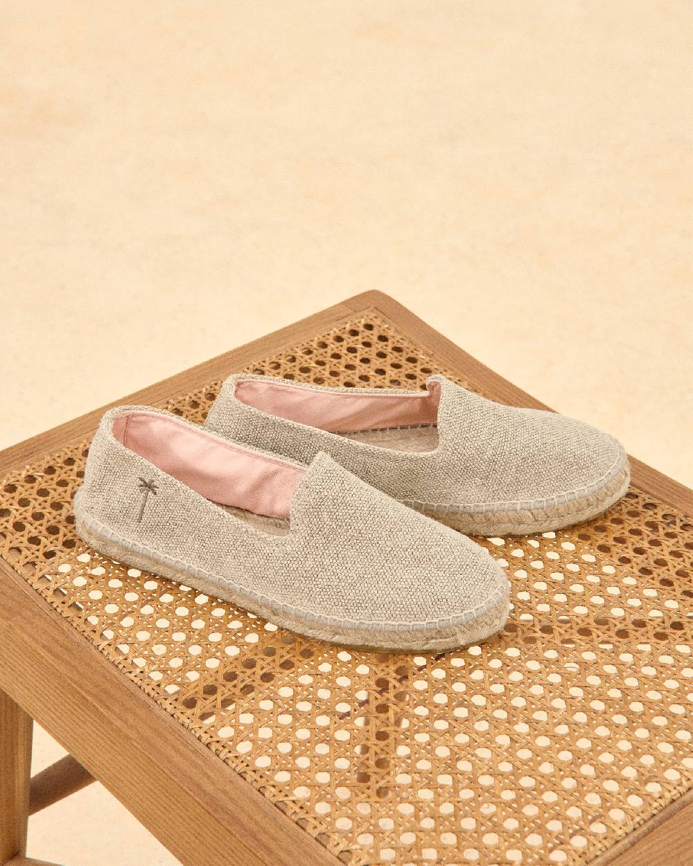 Manebí Organic Linen Flat Espadrilles - La Havana Natural I Più Venduti