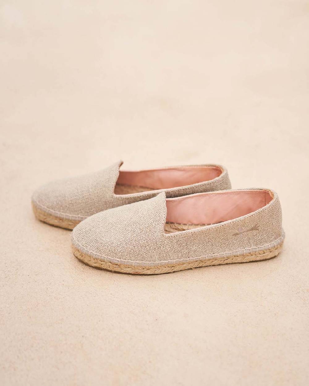 Manebí Organic Linen Flat Espadrilles - La Havana Natural I Più Venduti