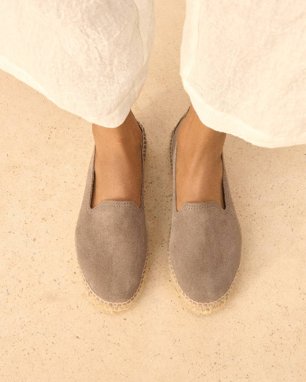 Manebí Espadrillas con doppia suola - Hamptons - Coco Brown In Saldo