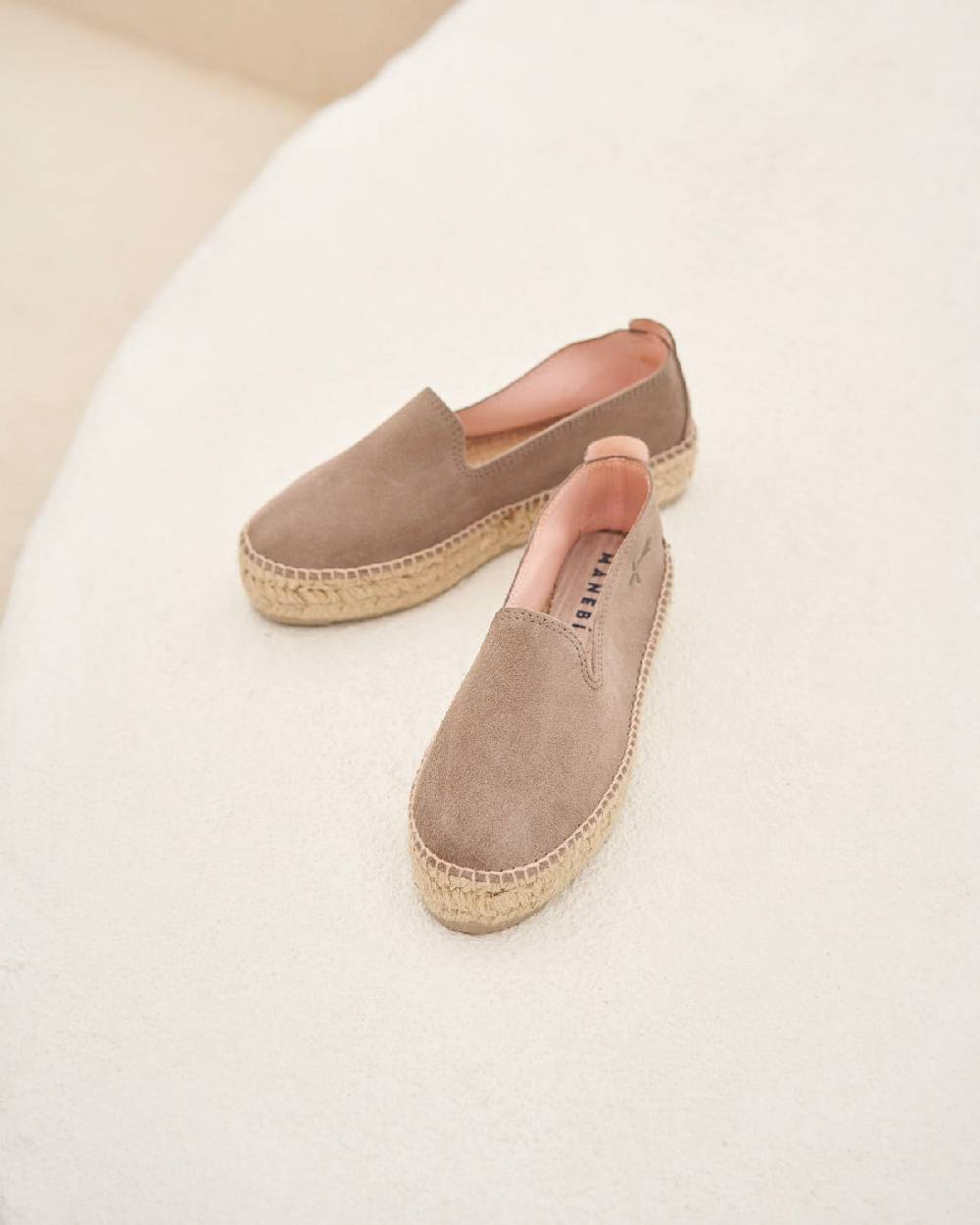 Manebí Espadrillas con doppia suola - Hamptons - Coco Brown In Saldo