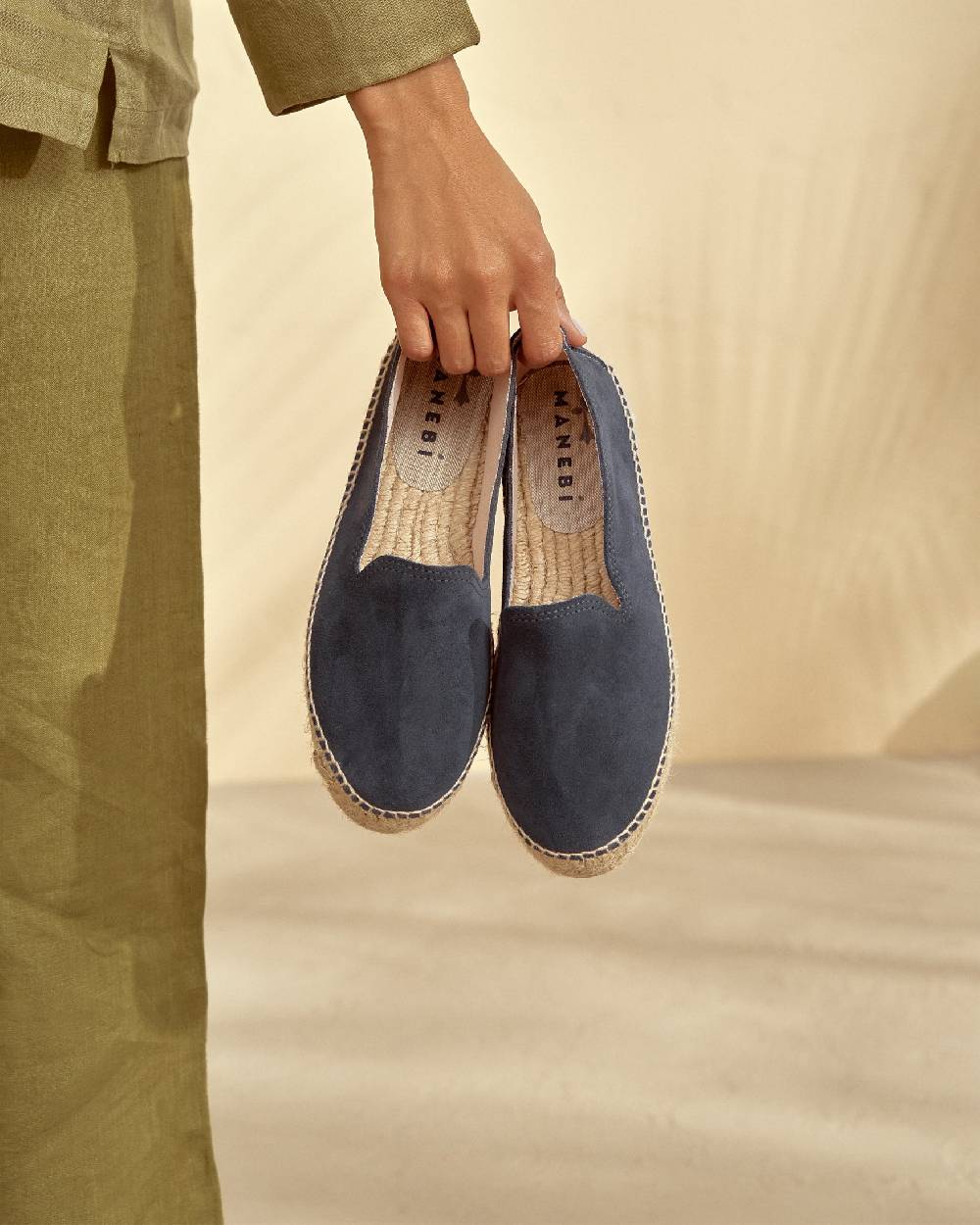 Manebí Espadrillas con doppia suola - Hamptons - Patriot Blu Spedizione gratuita