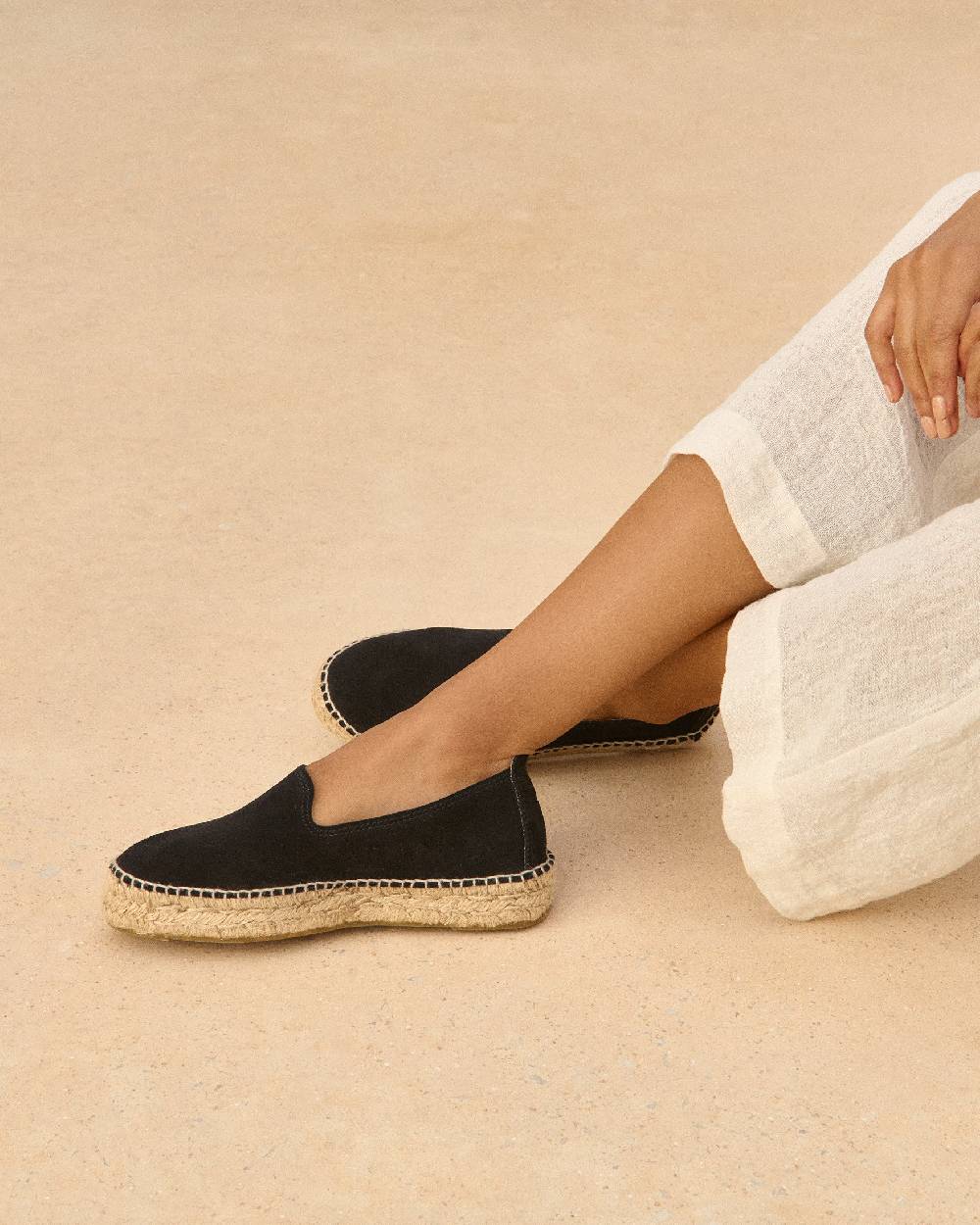 Manebí Espadrillas Doppia Suola - Hamptons - Nere Sconto di tempo limitato