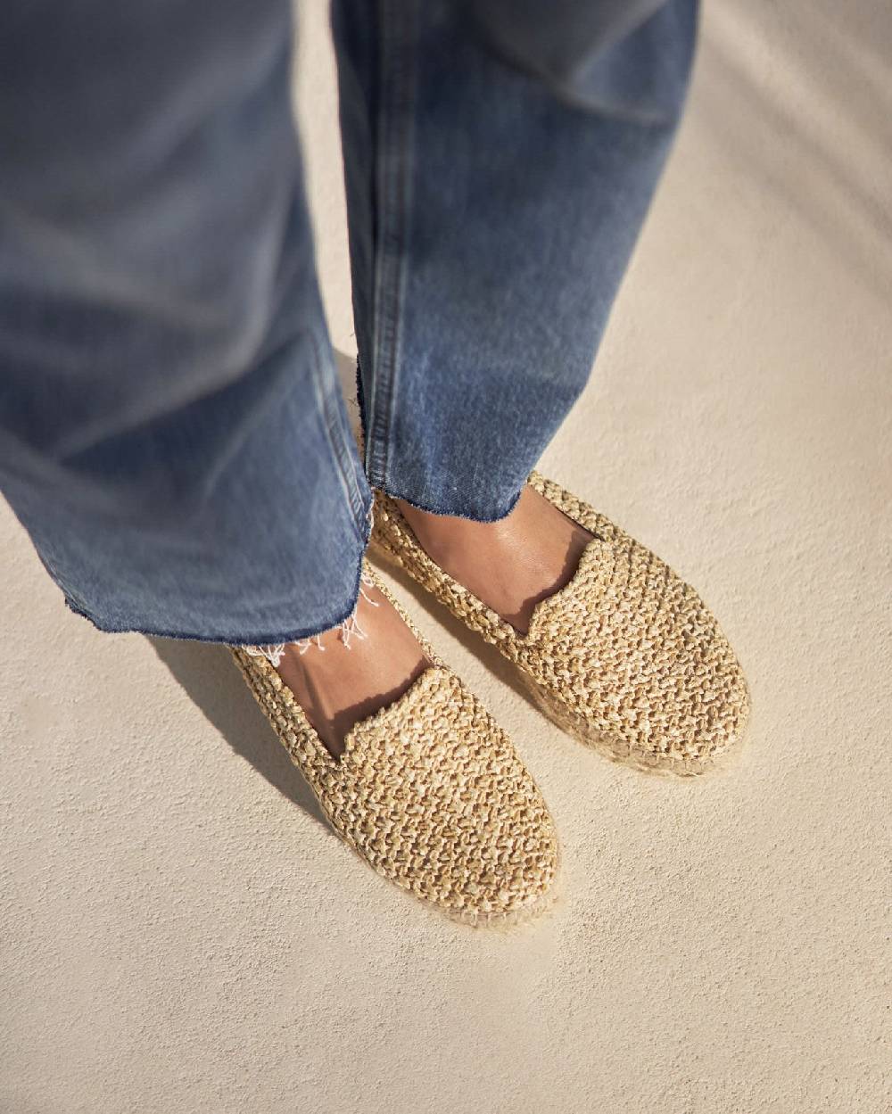 Manebí Raffia Double Sole Espadrilles - Yucatán Raffia Net Offerta speciale