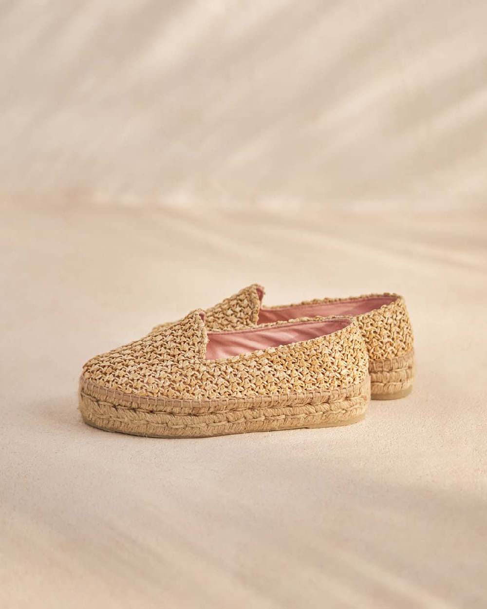 Manebí Raffia Double Sole Espadrilles - Yucatán Raffia Net Offerta speciale