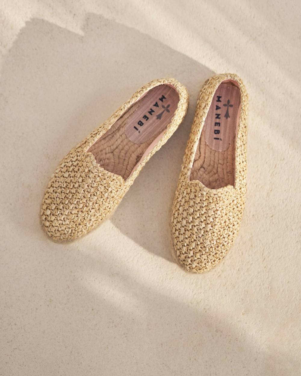 Manebí Raffia Double Sole Espadrilles - Yucatán Raffia Net Offerta speciale