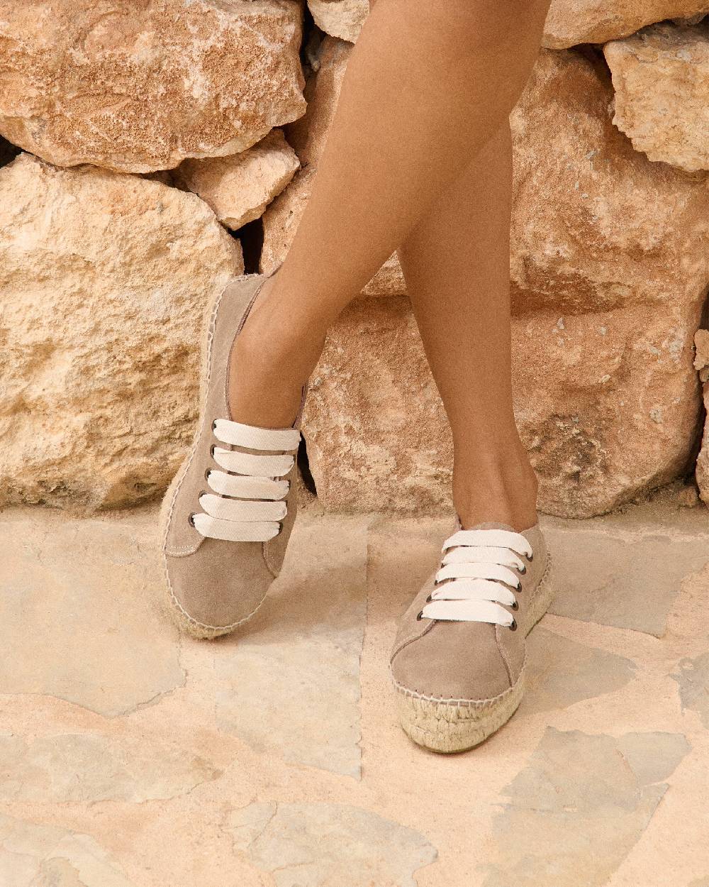 Manebí Espadrillas stringate - Hamptons - Vintage Taupe Shopping online